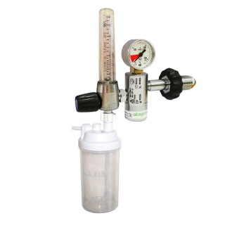 Regulador-Caudalímetro con humidificador 15 LPM O2 MP-21